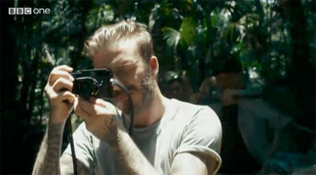 David Beckham wiht Leica